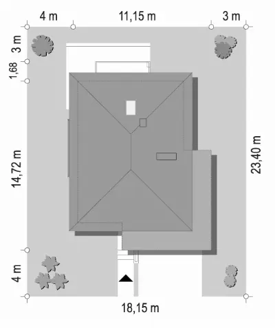 Helios wariant F — plan sytuacyjny 1
