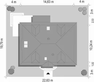 Hetman — plan sytuacyjny 1 (odbicie lustrzane)