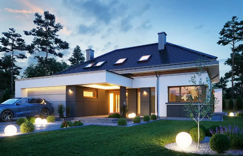 Projekt domu Hiacynt 4 — wizualizacja