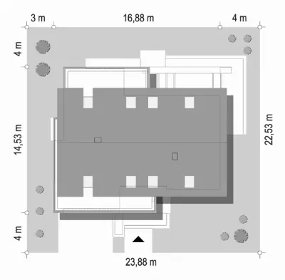 Hiacynt 7 B — plan sytuacyjny 1