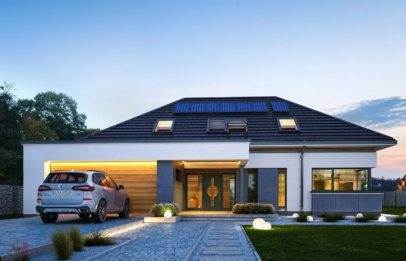 Projekt domu Hiacynt wariant B  — wizualizacja