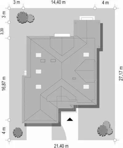 Hornówek — plan sytuacyjny 1
