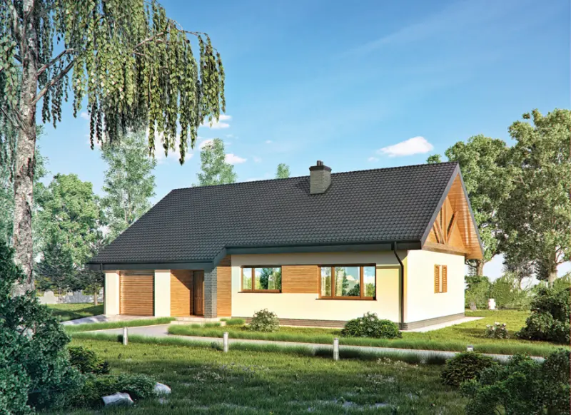 Projekt domu Idealny — wizualizacja