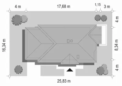 Jak Marzenie 3 — plan sytuacyjny 1 (odbicie lustrzane)