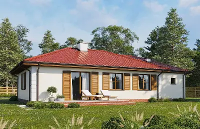 Jak Marzenie z garażem wariant F — wizualizacje 2 (odbicie lustrzane)