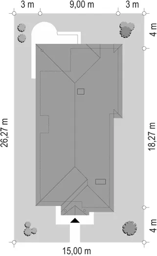 Jamnik — plan sytuacyjny 1 (odbicie lustrzane)