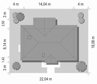 Jaskółka — plan sytuacyjny 1