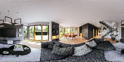 Jasna przestrzeń - wariant II — panoramy 360° 1