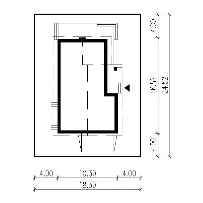 Jasna przestrzeń - wariant II — plan sytuacyjny 1 (odbicie lustrzane)