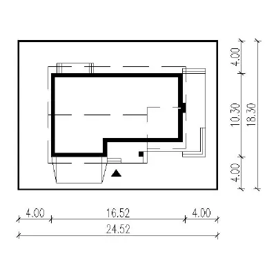 Jasna przestrzeń - wariant III — plan sytuacyjny 1 (odbicie lustrzane)