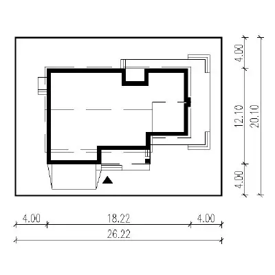 Jasna przestrzeń - wariant V (z wentylacją mechaniczną i rekuperacją) — plan sytuacyjny 1 (odbicie lustrzane)