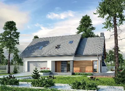 Jasna przestrzeń — wizualizacje 1 (odbicie lustrzane)
