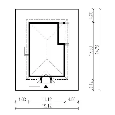 Jesienna zaduma - wariant I — plan sytuacyjny 1 (odbicie lustrzane)