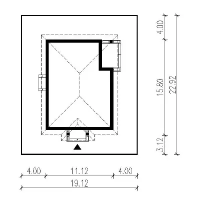 Jesienna zaduma - wariant II — plan sytuacyjny 1 (odbicie lustrzane)