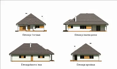 Jesienna zaduma - wariant III — elewacje 1 (odbicie lustrzane)
