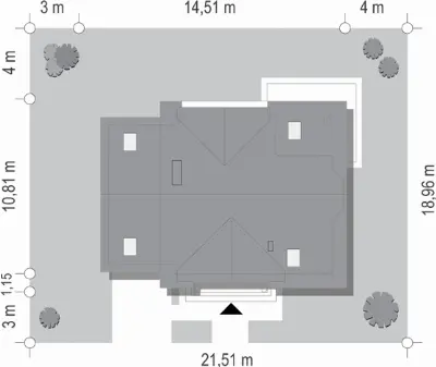 Julka 4 — plan sytuacyjny 1