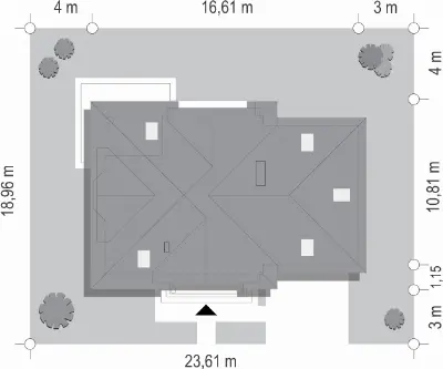 Julka — plan sytuacyjny 1 (odbicie lustrzane)