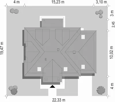Kameralny — plan sytuacyjny 1 (odbicie lustrzane)