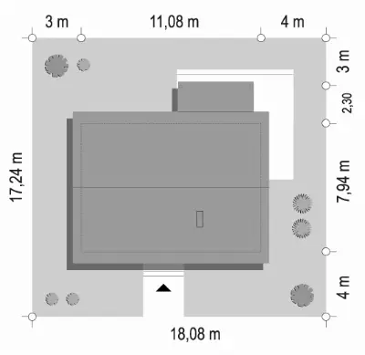 Kasia 3 — plan sytuacyjny 1 (odbicie lustrzane)