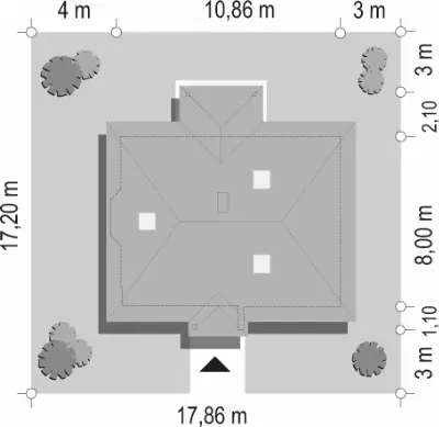 Klejnot — plan sytuacyjny 1 (odbicie lustrzane)