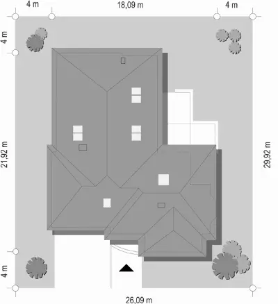 Komfortowy 2 — plan sytuacyjny 1