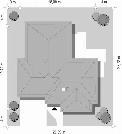 Komfortowy — plan sytuacyjny 1