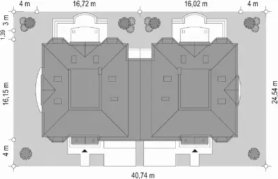 Komorów — plan sytuacyjny 1