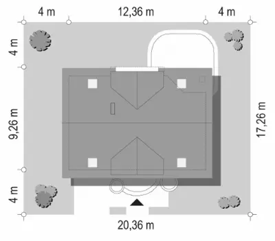 Koniczynka — plan sytuacyjny 1
