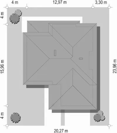 Koral — plan sytuacyjny 1