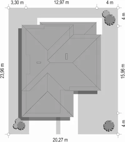 Koral — plan sytuacyjny 1 (odbicie lustrzane)