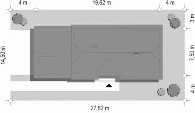 Krzysztof — plan sytuacyjny 1 (odbicie lustrzane)