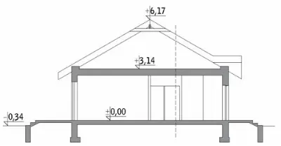 Kształtny - wariant I — przekroje 1 (odbicie lustrzane)
