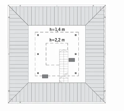 Ładny 4 — rzuty kondygnacji 2