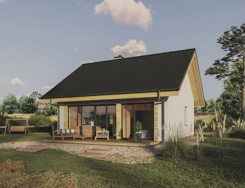 Projekt domu Ładny — wizualizacja