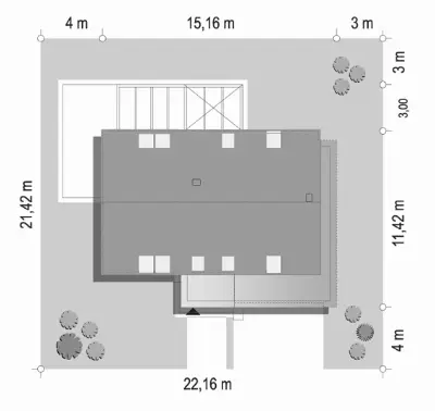 Lambada — plan sytuacyjny 1 (odbicie lustrzane)