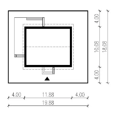 Lawendowe pole — plan sytuacyjny 1 (odbicie lustrzane)