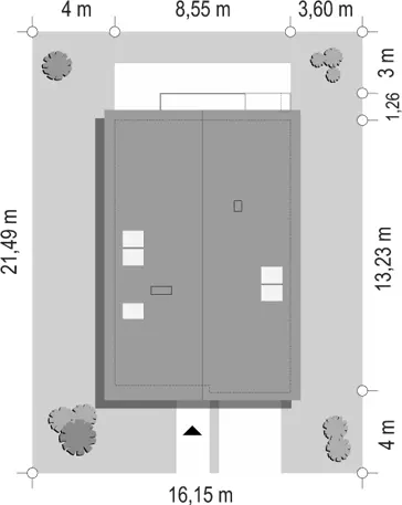 Lena — plan sytuacyjny 1 (odbicie lustrzane)