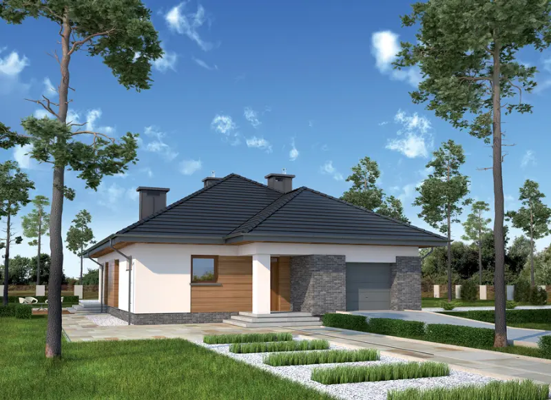 Projekt domu Leśny zakątek — wizualizacja