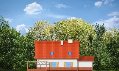 Leśny Zakątek — elewacje 2 (odbicie lustrzane)