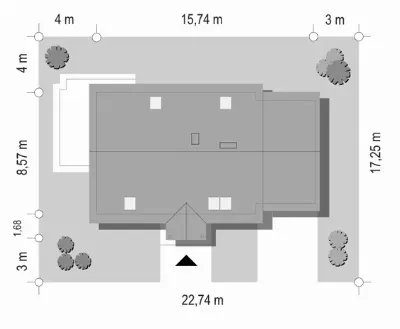 Leśny Zakątek — plan sytuacyjny 1