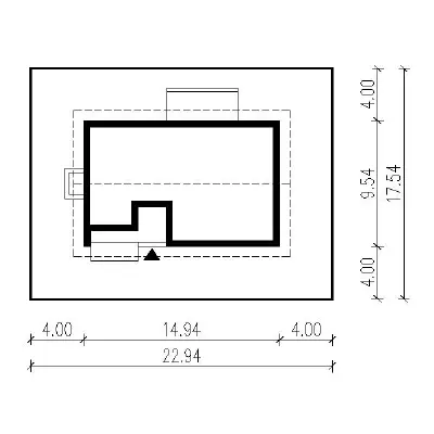 Lilie i piwonie - wariant III — plan sytuacyjny 1 (odbicie lustrzane)