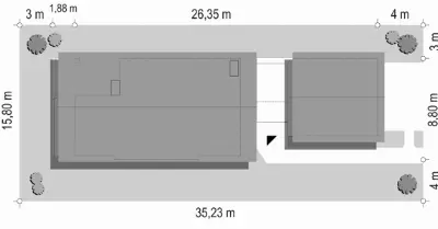 Lugano — plan sytuacyjny 1 (odbicie lustrzane)