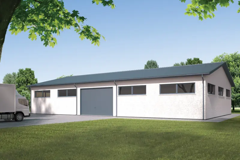 Projekt domu Magazyn PMC10 — wizualizacja