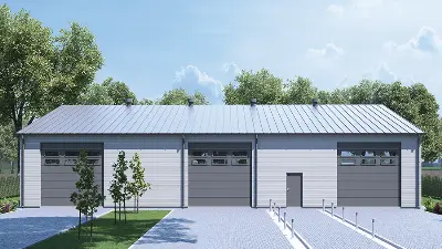 Magazyn (w konstrukcji stalowej) PMC19St — wizualizacje 1
