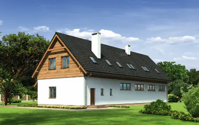 Magazyn z częścią mieszkalną GM07b — wizualizacje 1