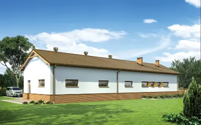 Magazyn z częścią socjalną GM10 — wizualizacje 1