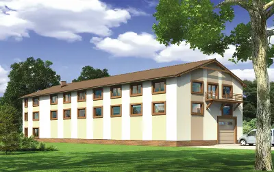 Magazyn z częścią socjalno-biurową PMC09 — wizualizacje 1