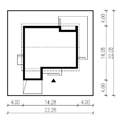 Magiczny świat - wariant III — plan sytuacyjny 1 (odbicie lustrzane)
