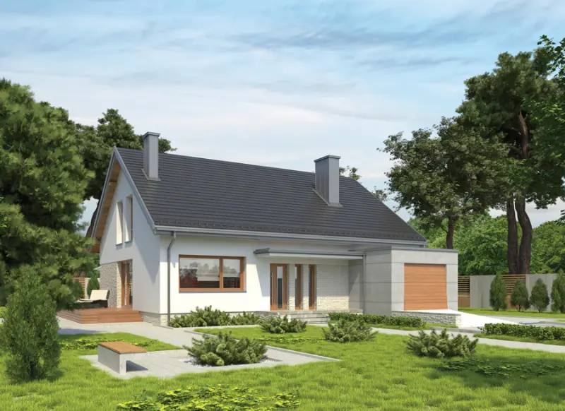 Projekt domu Magiczny świat - wariant IV — wizualizacja
