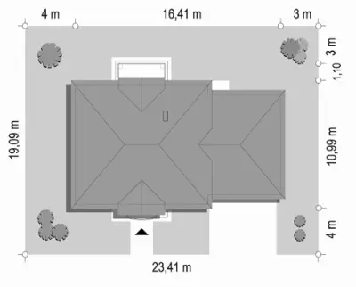 Magnat 4 — plan sytuacyjny 1 (odbicie lustrzane)